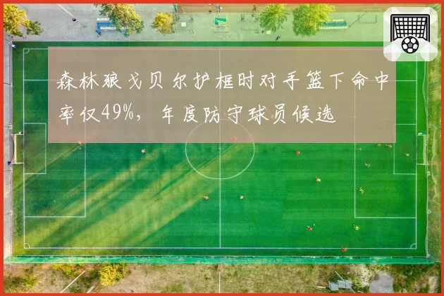 森林狼戈贝尔护框时对手篮下命中率仅49%,年度防守球员候选